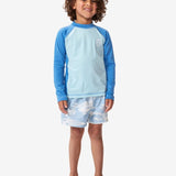 Icons UV Brushed Long Sleeve - Børn - Blue Gum - Gumpel & Co