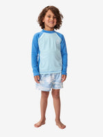Icons UV Brushed Long Sleeve - Kids - Blue Gum