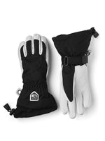 Female Heli 5-finger Ski Gloves - Women - Black/Off White