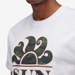 Camou Follow The Sun Print T-shirt - Herrer - White - Gumpel & Co