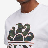 Camou Follow The Sun Print T-shirt - Herrer - White - Gumpel & Co