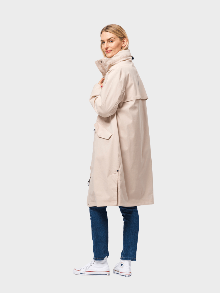 Susan - regnfrakke til damer - Doeskin - Gumpel & Co