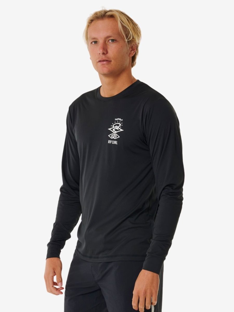 Icons Surflite Long Sleeve UV T-shirt - Herre - Black - Gumpel & Co