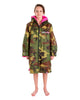 Kid's Advance Long Sleeve Surf Poncho | Kids | Camo/Pink