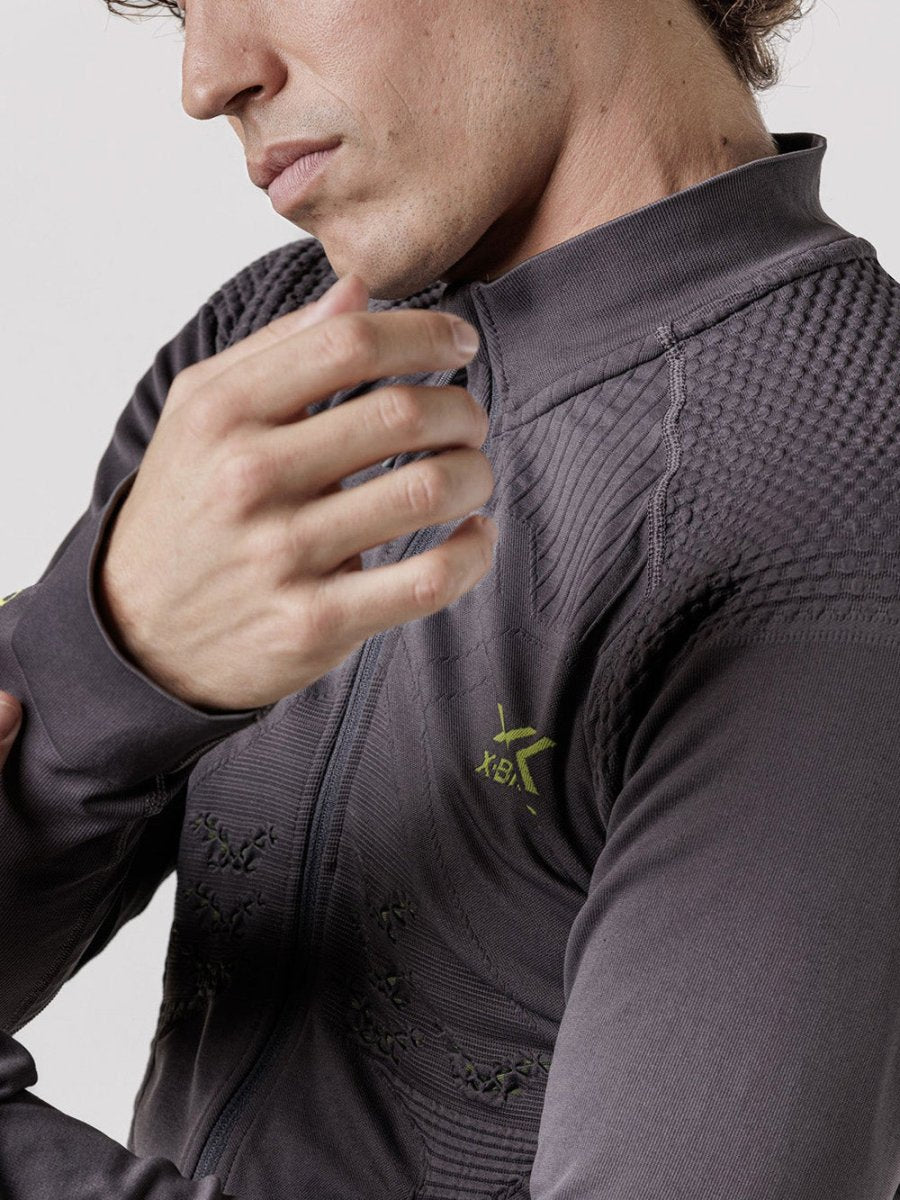Men's Energy Accumulator 4.0 Midlayer - Herre - Charcoal/Yellow - Gumpel & Co
