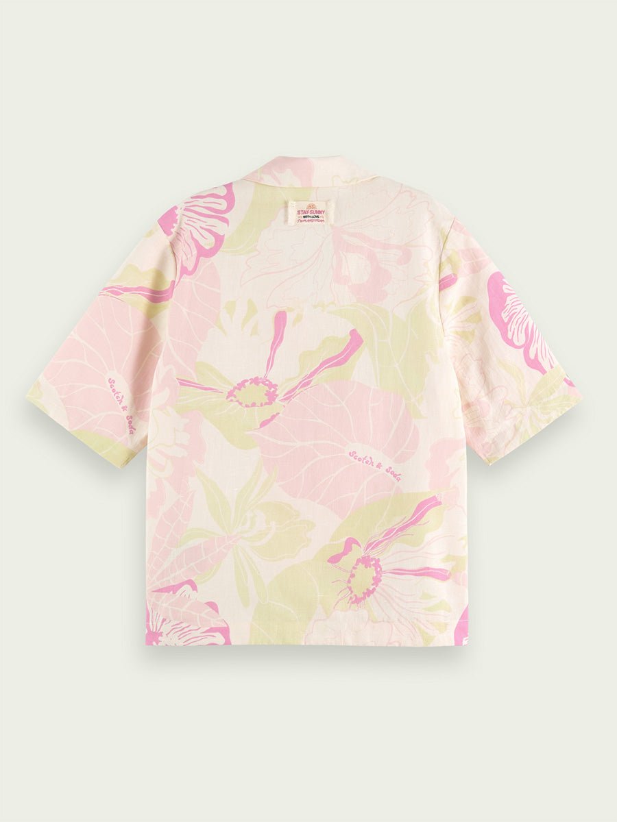 Women's Printed Camp Skjorte - Dame - Vondelfield Blossom - Gumpel & Co