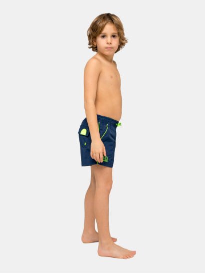 Kids Mini Coltrane Badeshorts | Børn | Reef Blue - Gumpel & Co