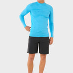 Dawn Patrol UV Long Sleeve Rash Guard - Mænd - Blue Paint - Gumpel & Co