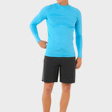 Dawn Patrol UV Long Sleeve Rash Guard - Mænd - Blue Paint - Gumpel & Co