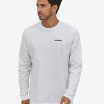 Long Sleeved P 6 Logo Responsibili Tshirt - Herre - Hvid - Gumpel & Co