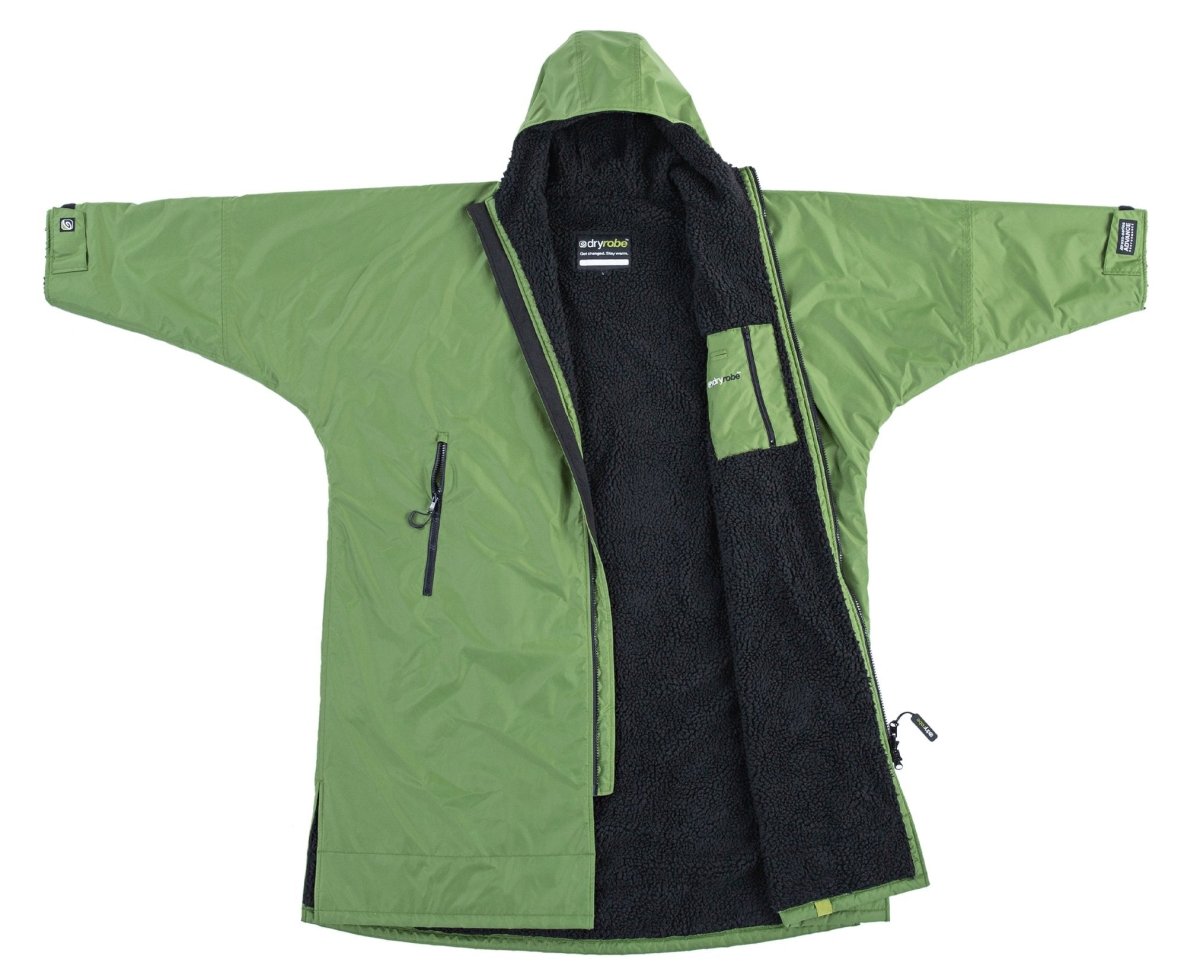 Advance Long Sleeve Surf Poncho - Voksne - Forest Green/Black - Gumpel & Co