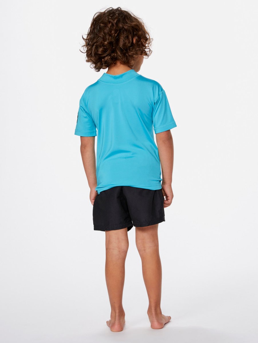Kids Corps Short Sleeve Rash UPF 50+ UV T-shirt - Børn (1 - 8 år) - Blue - Gumpel & Co
