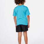Kids Corps Short Sleeve Rash UPF 50+ UV T-shirt - Børn (1 - 8 år) - Blue - Gumpel & Co