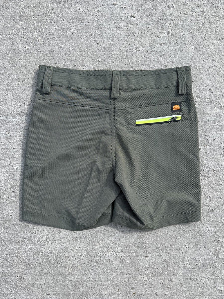 Junior Mini Addi Hybrid Walkshorts - Børn - Dark Army Green - Gumpel & Co