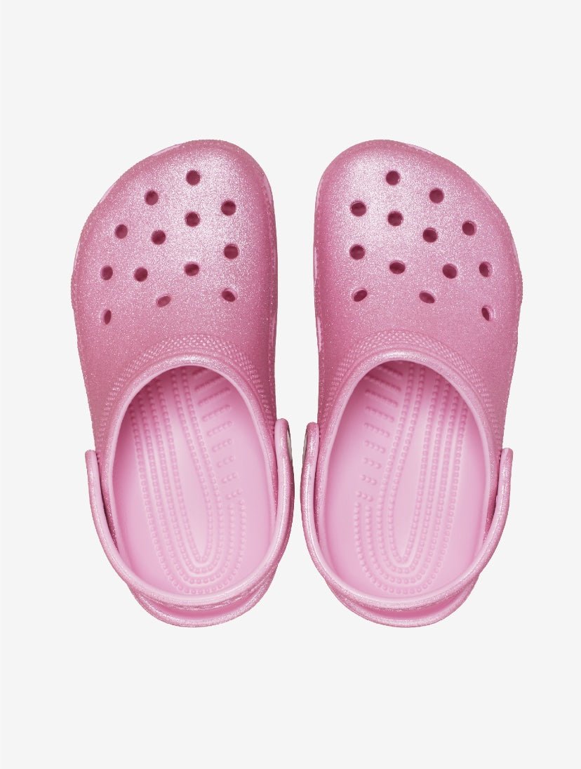 Kids' Classic Glitter Clog - Pink Tweed Glitter - Gumpel & Co