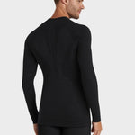 Long - sleeve Wool Tech Skiundertrøje - Herre - Sort - Gumpel & Co