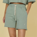 Women's Raw Nature Jogging Shorts - Dame - Seagrass (lys grøn) - Gumpel & Co