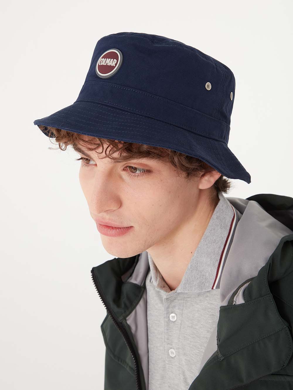 Retro Bøllehat med Maxi Logo | Unisex | Navy Blue - Gumpel & Co