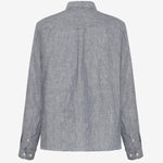 Custom Fit Linen Shirt - Herre - Vintage Indigo - Gumpel & Co