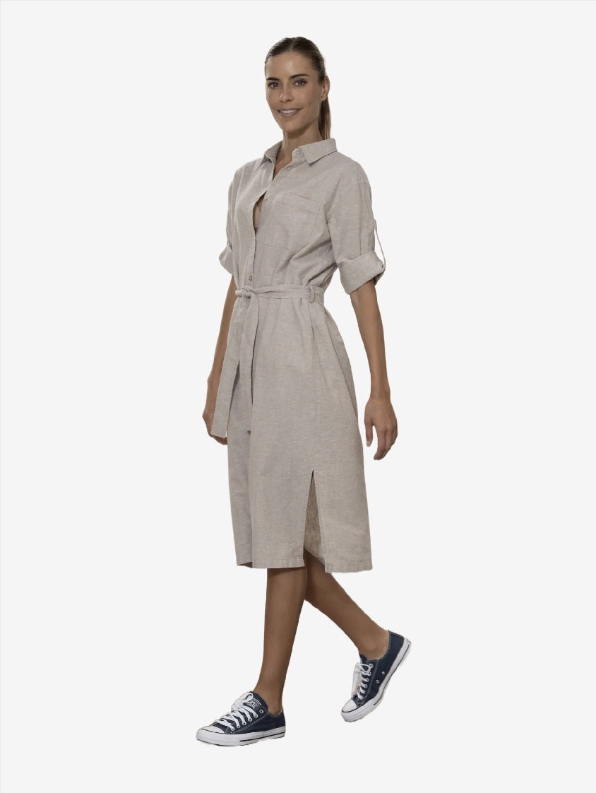 Dixi Dress - Bark - Gumpel & Co