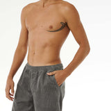 Men's Classic Surf Cord Volley Fløjlsshorts - Herre - Charcoal Grey - Gumpel & Co