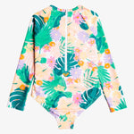 Kids Paradisiac Island Long Sleeve Rash Guard Badedragt - Børn - Mint Tropical Trails - Gumpel & Co