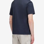 Plain T-shirt With Archive Logo - Herrer - Navy - Gumpel & Co