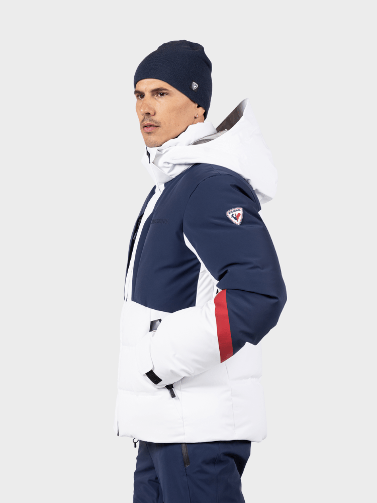 Ciastel Dun Skijakke - Mænd - Hvid / Blå - Gumpel & Co