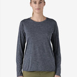 Capilene Cool Daily LS Shirt - Dame - Smolder Blue - Gumpel & Co