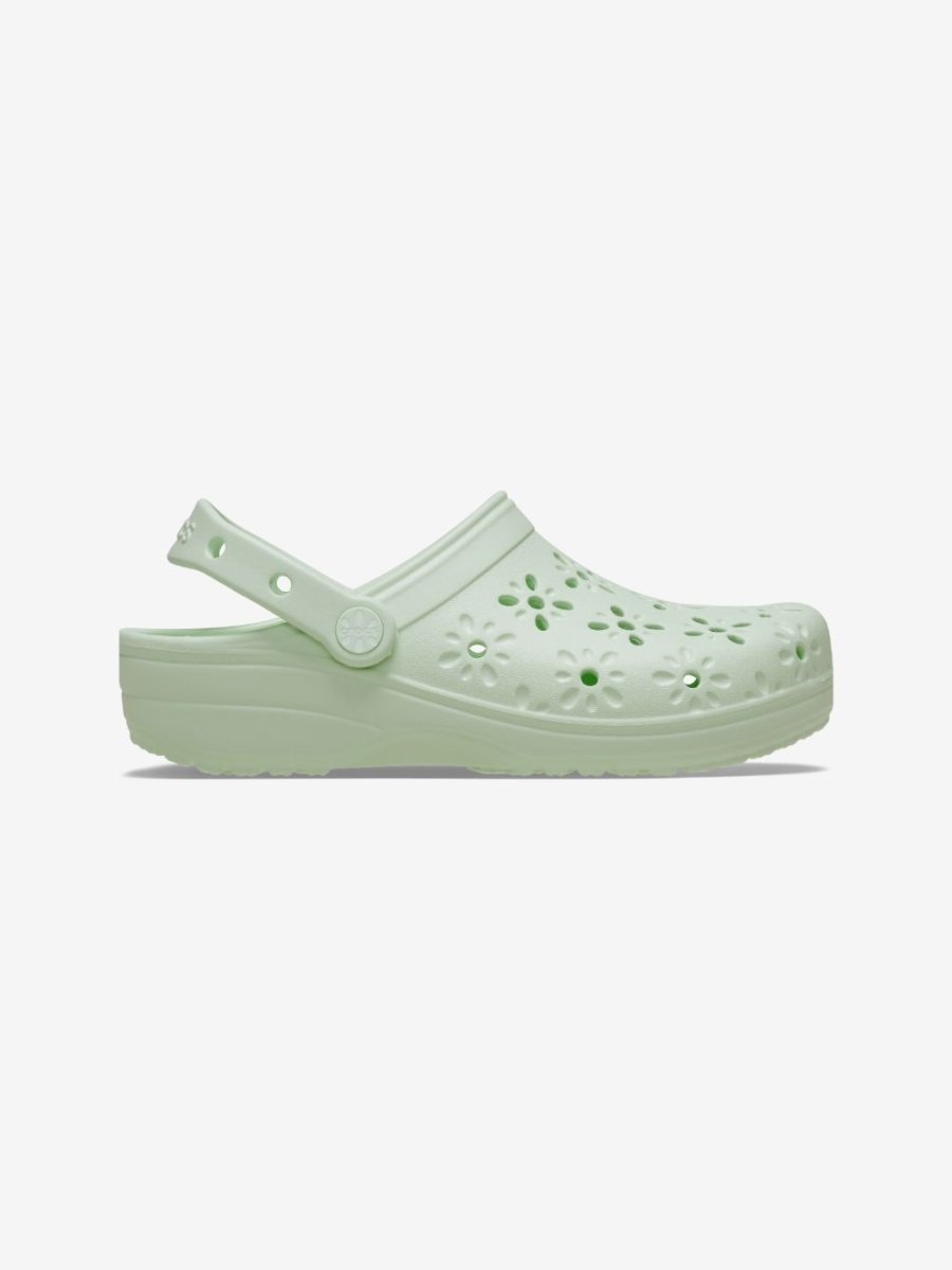 Classic Floral Cut - Out Clog - Unisex - Jade Tint - Gumpel & Co
