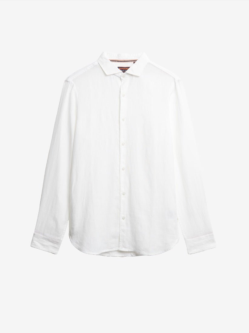 Vacation L/S Linen Shirt - Men - Optic - Gumpel & Co