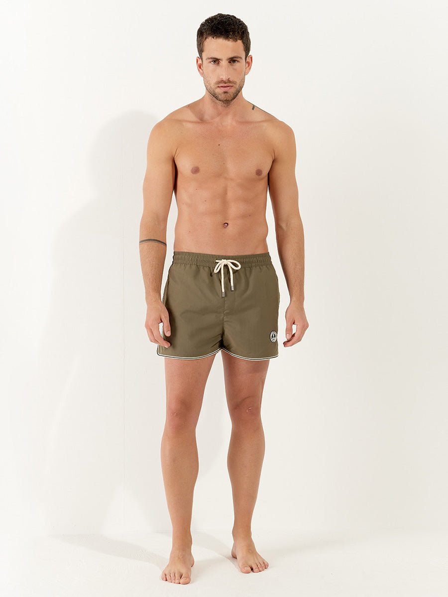 Men's Tom Badeshorts - Herre - Khaki - Gumpel & Co
