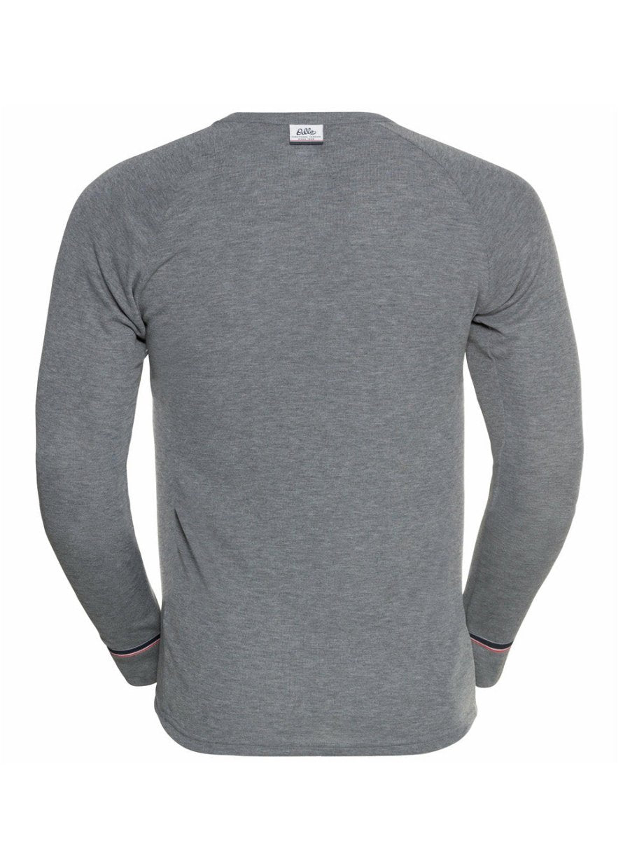 Men's Active Warm Skiundertrøje - Steel Grey Melange - Gumpel & Co