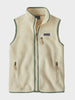 Retro Pile Fleece Vest - Women's - Natural w/Ellwood Green