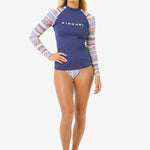 San Carlos Long Sleeve UPF Rash Vest - Dame - Dark Blue - Gumpel & Co