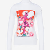 Femme Long Sleeve Turtleneck - Dame - White - Gumpel & Co