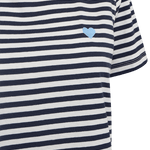 Mian T-shirt - Dame - Hvid / Navy - Gumpel & Co