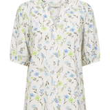 Molli Skjorte - Dame - STAR OFF - WHITE W. SHARP GREEN - Gumpel & Co