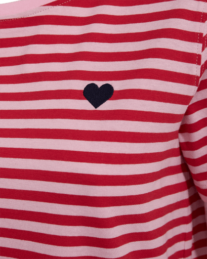 Mian T-shirt - Dame - Lyserød / Rød - Gumpel & Co