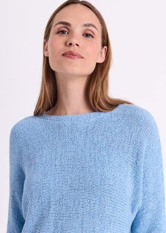 Tapper Pullover Sweatshirt - Dame - BLUE - Gumpel & Co