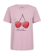 Fenjal T-shirt - Dame - SWEET LILAC W. TRUE RED