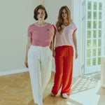 Mian T-shirt - Dame - Lyserød / Rød - Gumpel & Co