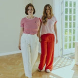 Mian T-shirt - Dame - Lyserød / Rød - Gumpel & Co