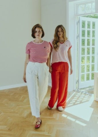 Mian T-shirt - Dame - Lyserød / Rød - Gumpel & Co