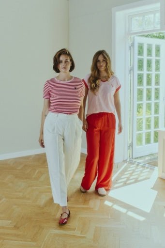 Mian T-shirt - Dame - Lyserød / Rød - Gumpel & Co