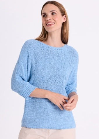 Tapper Pullover Sweatshirt - Dame - BLUE - Gumpel & Co