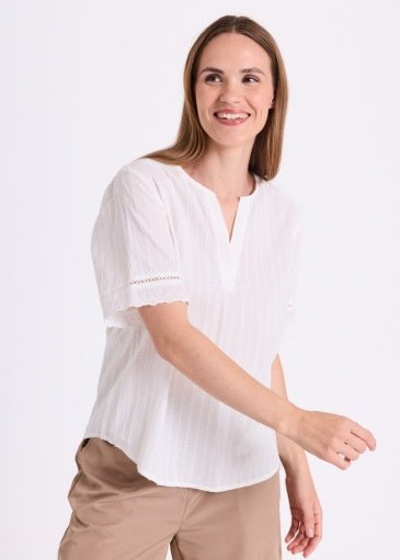 Ane Bluse - Dame - WHITE - Gumpel & Co