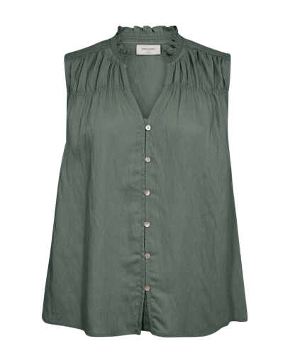 Freequent Esally Bluse - Dame - GREEN