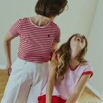 Mian T-shirt - Dame - Lyserød / Rød - Gumpel & Co