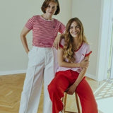 Mian T-shirt - Dame - Lyserød / Rød - Gumpel & Co